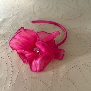 Pink Flower Headband